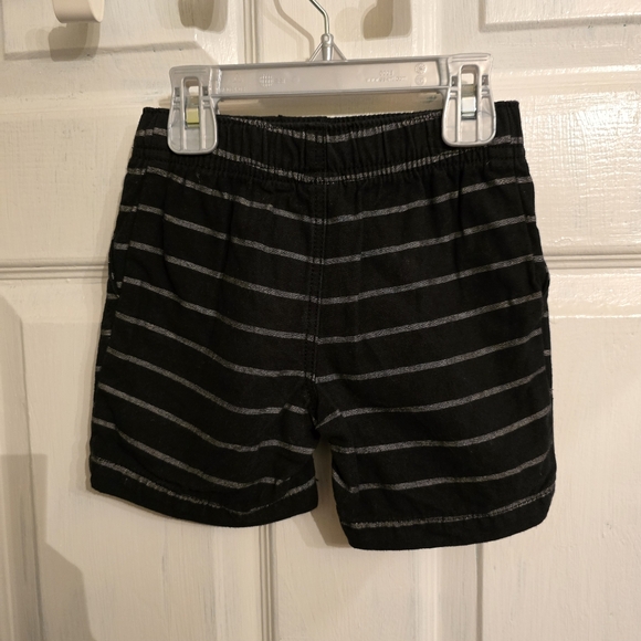 Carters Boys Black with Grey Stripes Shorts Size 2T - Picture 1 of 3